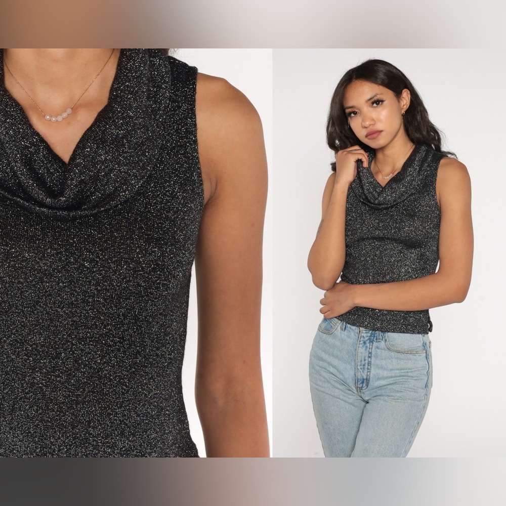 Ted Baker Grey/Silver Sparkly Blouse